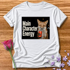Main Character Energy — Photorealistic Fox Graphic in White