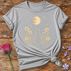Moonlit Cat T-Shirt in Sport Grey