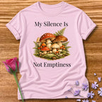 My Silence Is Not Emptiness — Mushroom Forest Botanical in Light Pink