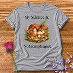 My Silence Is Not Emptiness — Mushroom Forest Botanical in Sport Grey