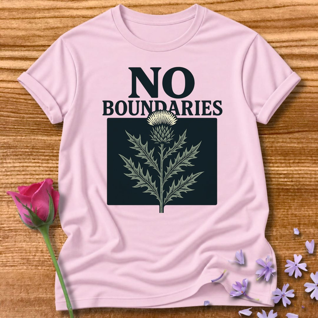 No Boundaries — Botanical Empowerment in Light Pink