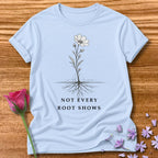 Not Every Root Shows — Vintage Botanical Wildflower in Light Blue