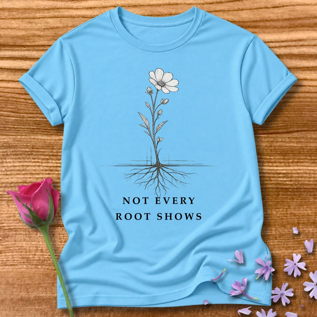 Not Every Root Shows — Vintage Botanical Wildflower in Sky