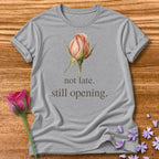 Not Late. Still Opening — Botanical Growth in Sport Grey