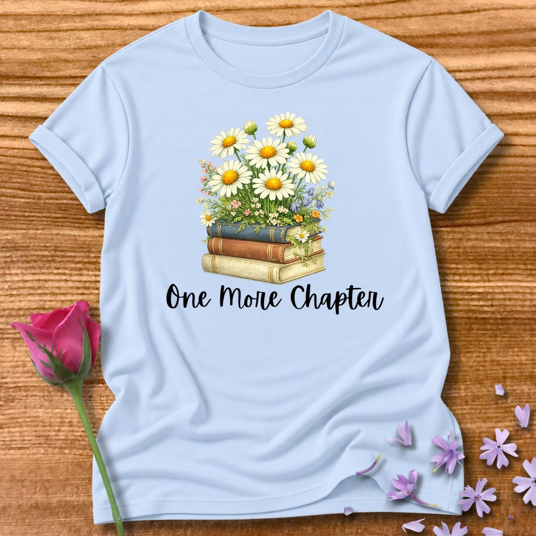 One More Chapter — Books and Wildflowers Botanical in Light Blue