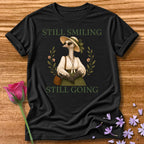 Ostrich — Still Smiling Still Going Vintage Aesthetic Animal in Black