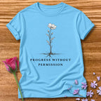 Progress Without Permission — Wildflower Botanical Growth in Sky