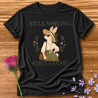 Rabbit — Still Smiling Still Going Vintage Aesthetic Animal in Black