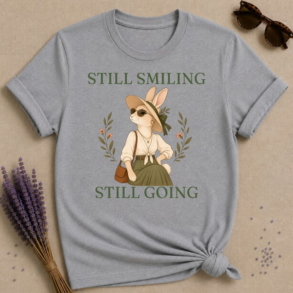 rabbit still smiling still going