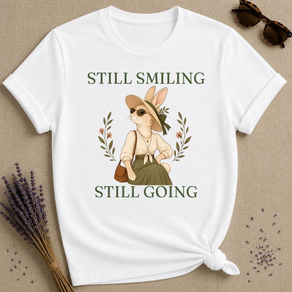 rabbit still smiling still going