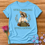 Raccoon — Still Smiling Still Going Vintage Aesthetic Animal in Sky