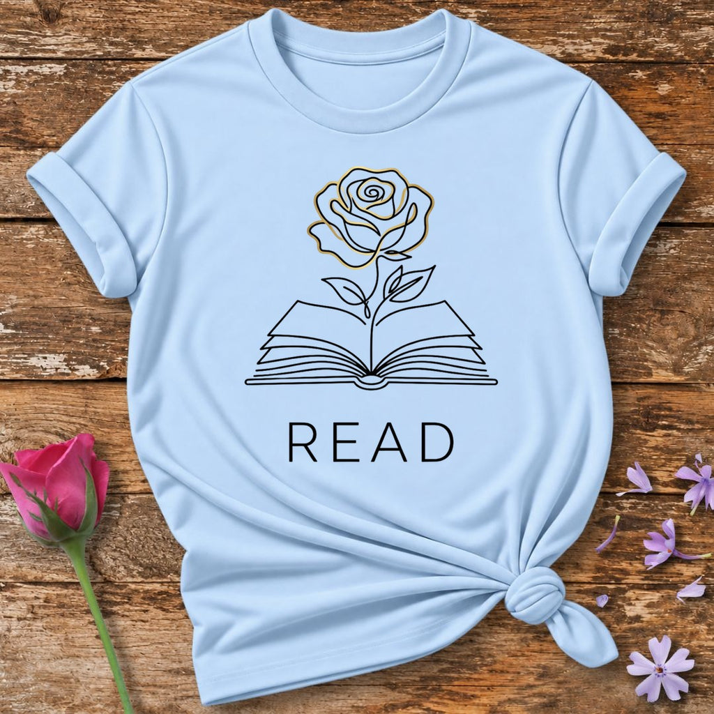 Read — Botanical Book Lover in Light Blue