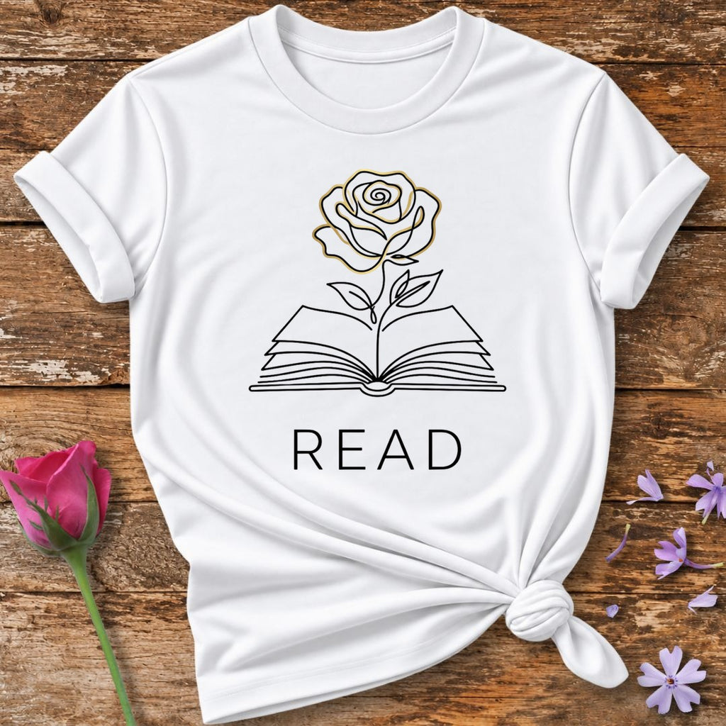 Read — Botanical Book Lover in White