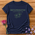 Rest Is Productive — And I Will Not Explain Myself — Botanical in Navy