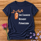 She Changed Without Permission — Chrysalis Botanical in Navy