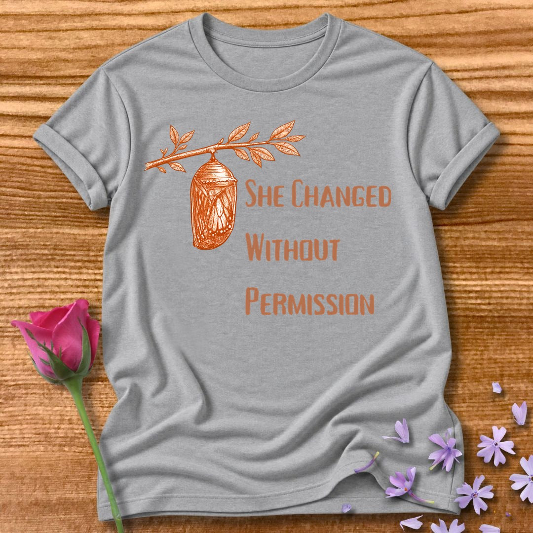 She Changed Without Permission — Chrysalis Botanical in Sport Grey