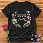 She Chose Herself. Finally. — Morning Glory Floral in Black