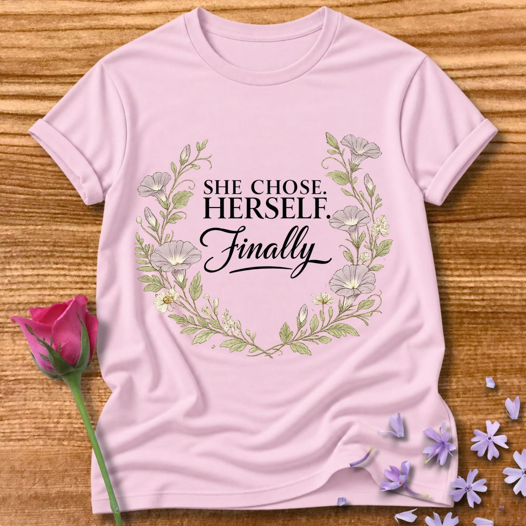 She Chose Herself. Finally. — Morning Glory Floral in Light Pink