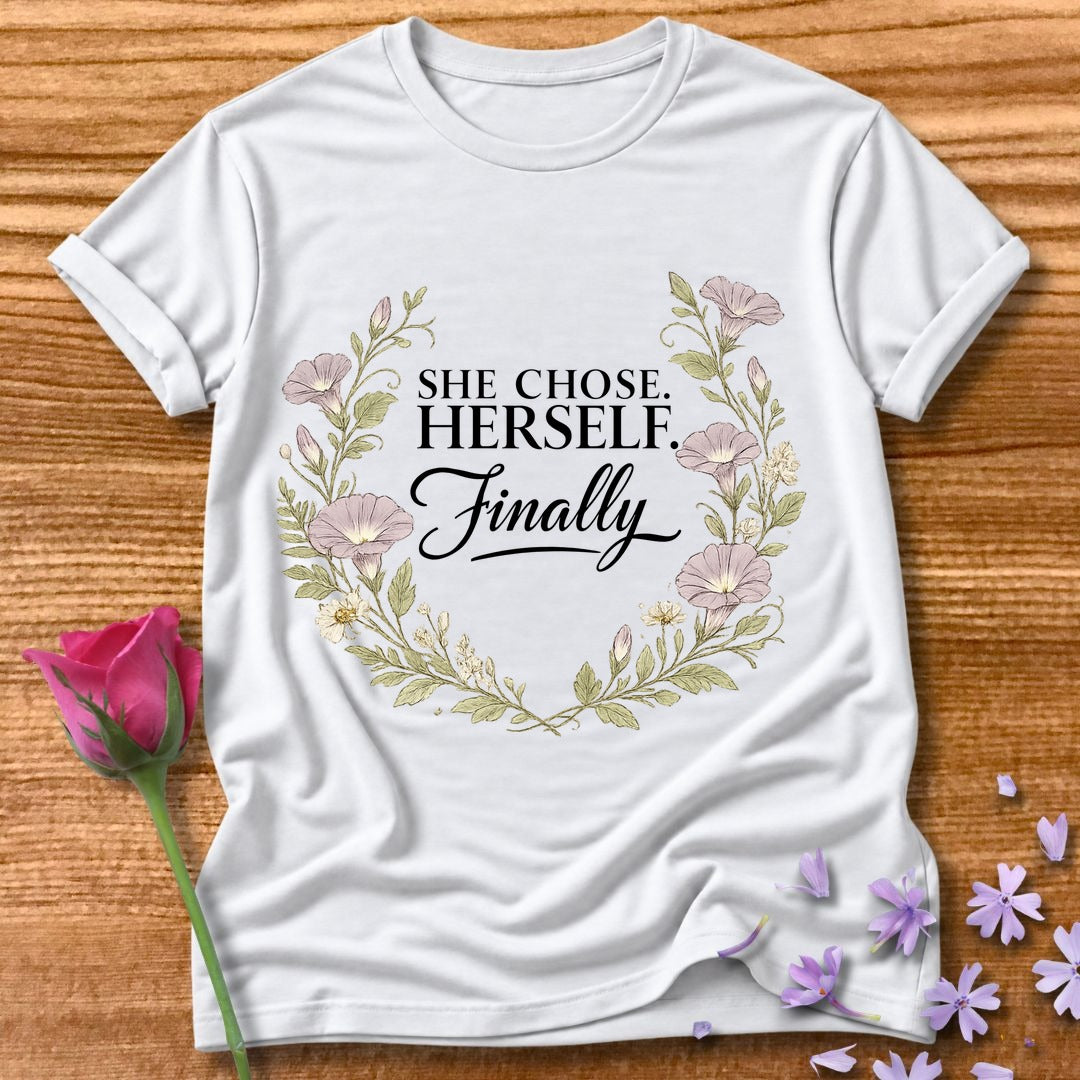 She Chose Herself. Finally. — Morning Glory Floral in White