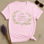 She Outgrew What Once Outgrew Her — Wildflower Botanical T-Shirt for Women