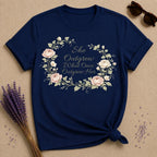 She Outgrew What Once Outgrew Her — Wildflower Botanical T-Shirt for Women