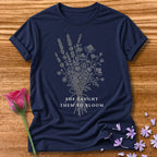 She Taught Them to Bloom — Floral Teacher in Navy
