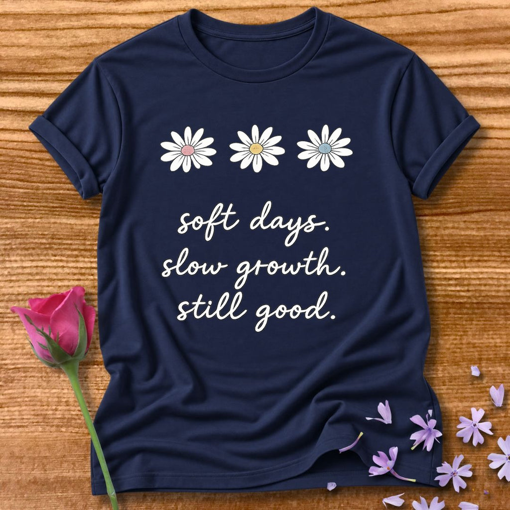 Soft Days. Slow Growth. Still Good. — Daisy Trio Botanical in Navy