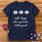 Soft Days. Slow Growth. Still Good. — Daisy Trio Botanical in Navy