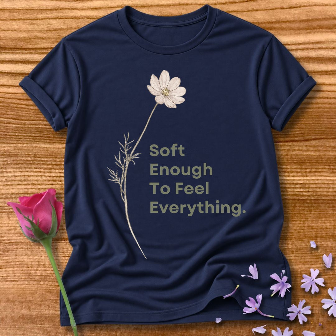 Soft Enough To Feel Everything — Floral in Navy