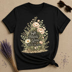 Soft Hearts Grow in Wild Places — Peony Botanical T-Shirt for Women