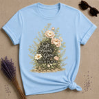 Soft Hearts Grow in Wild Places — Peony Botanical T-Shirt for Women
