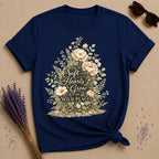 Soft Hearts Grow in Wild Places — Peony Botanical T-Shirt for Women