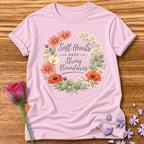 Soft Hearts Need Strong Boundaries — Floral Wreath in Light Pink