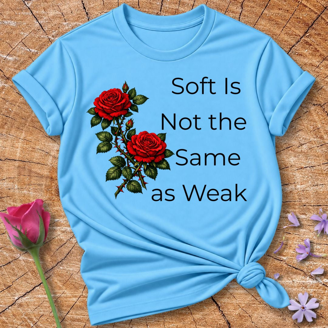 Soft Is Not the Same as Weak — Climbing Rose Botanical in Sky