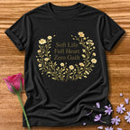 Soft Life. Full Heart. Zero Guilt — Wildflower Botanical in Black