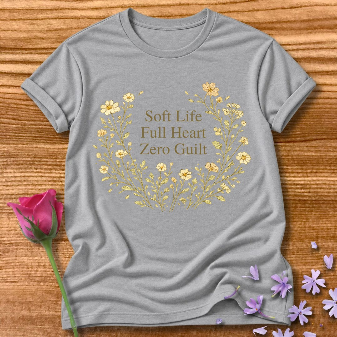 Soft Life. Full Heart. Zero Guilt — Wildflower Botanical in Sport Grey