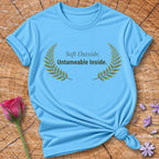 Soft Outside Untameable Inside — Botanical Laurel Empowerment in Sky