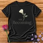 Still Becoming — Botanical Floral in Black