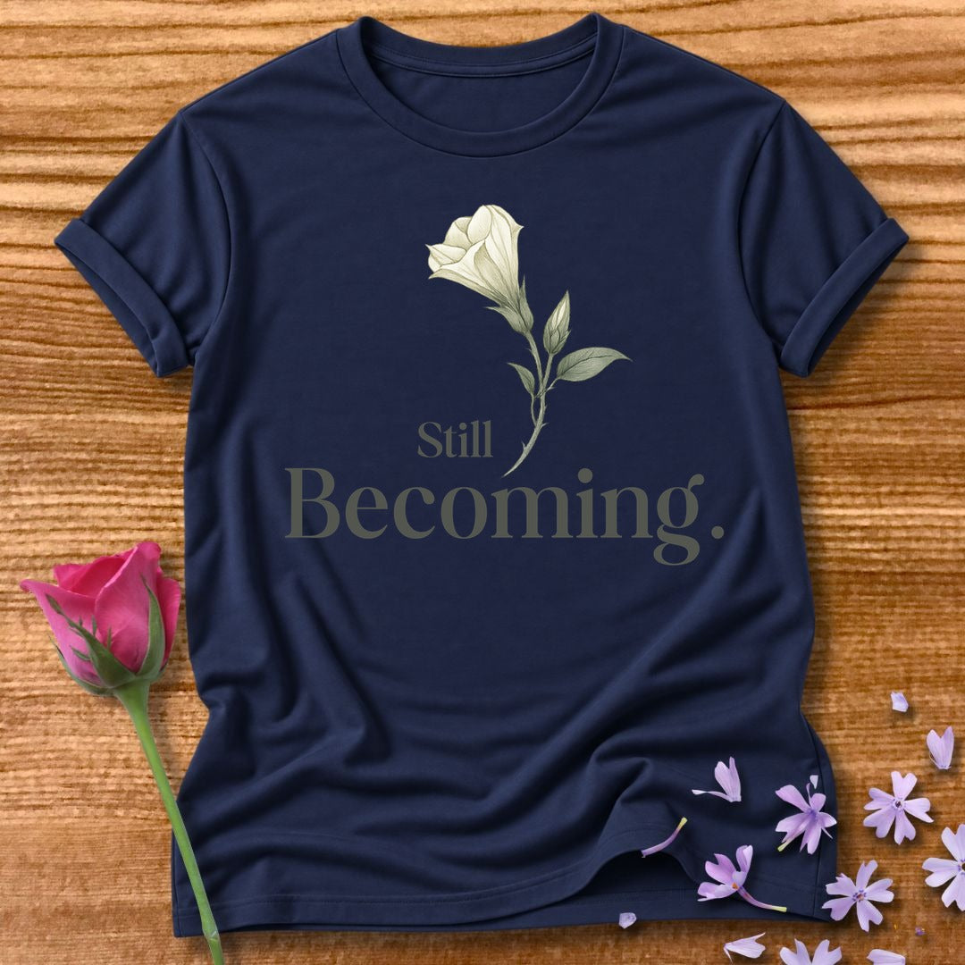 Still Becoming — Botanical Floral in Navy