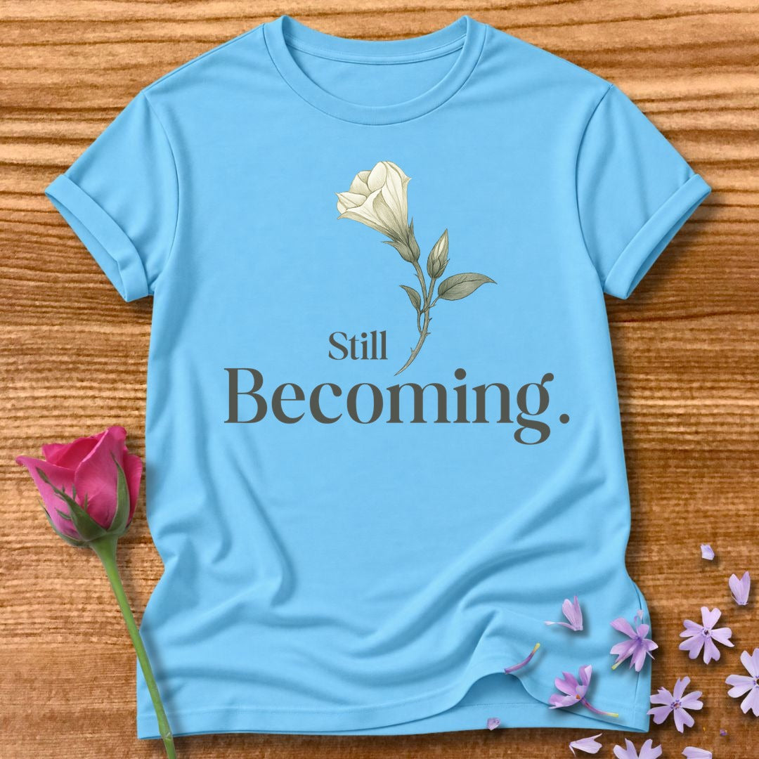 Still Becoming — Botanical Floral in Sky