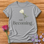 Still Becoming — Botanical Floral in Sport Grey