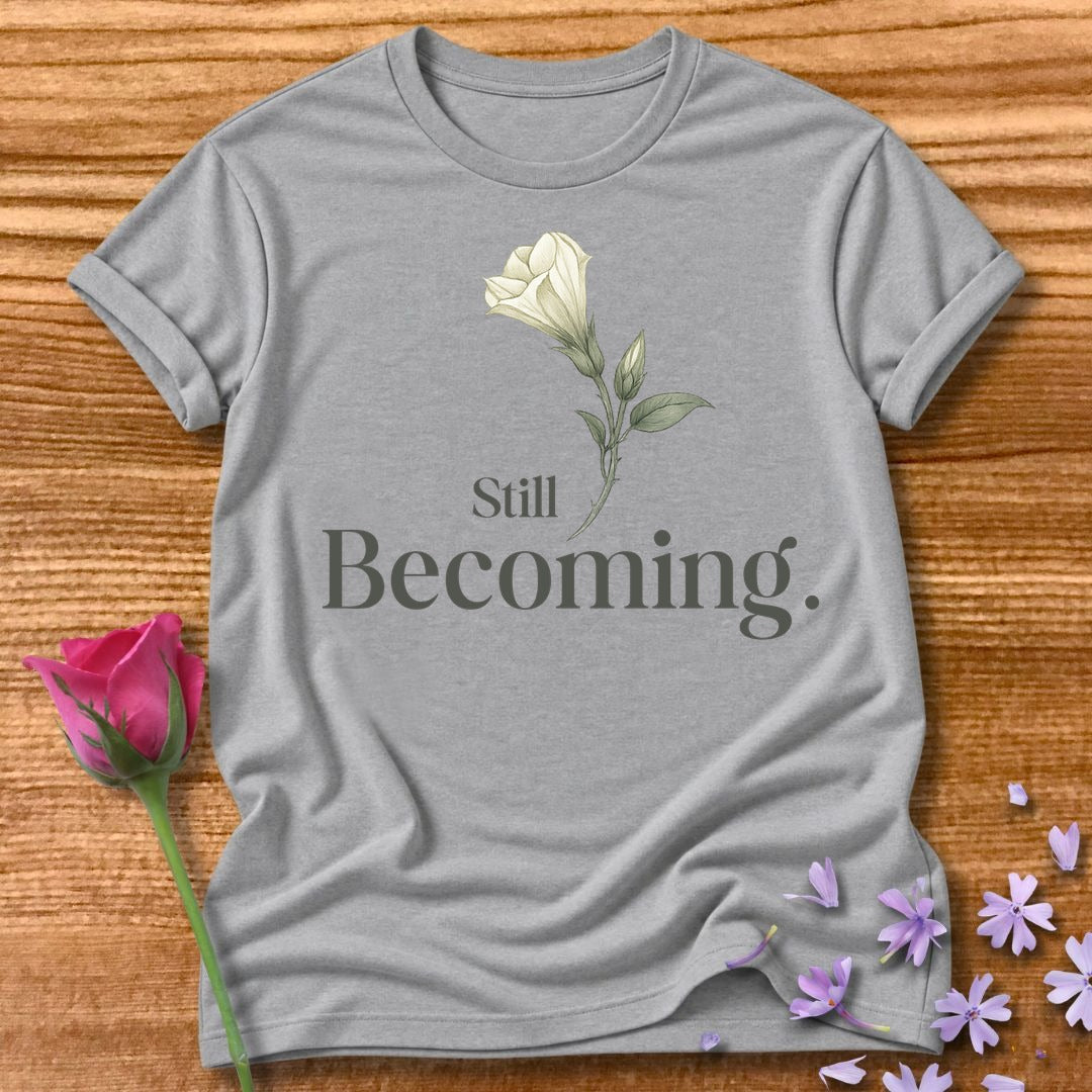 Still Becoming — Botanical Floral in Sport Grey