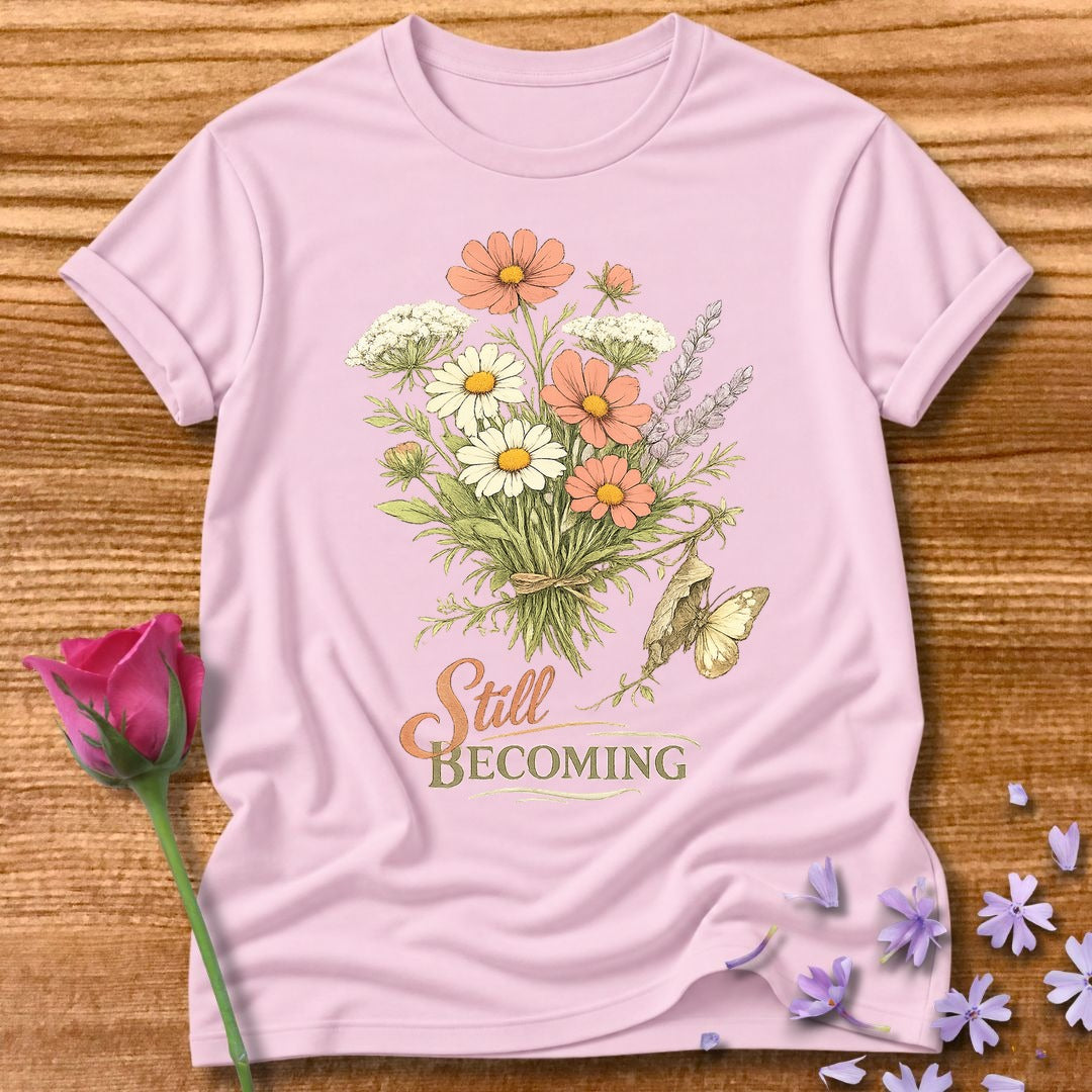 Still Becoming — Wildflower Bouquet Botanical in Light Pink