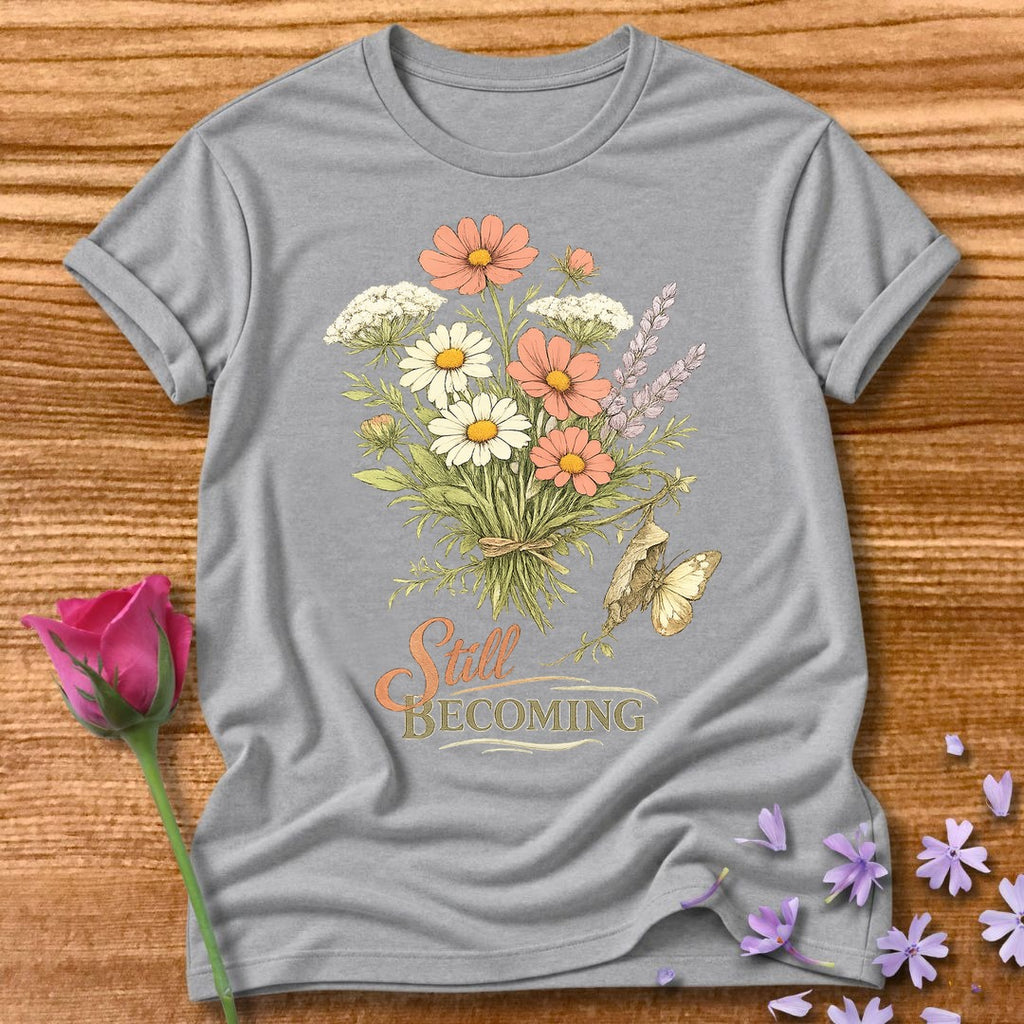 Still Becoming — Wildflower Bouquet Botanical in Sport Grey