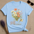 Still Becoming wildflower statement tee for women