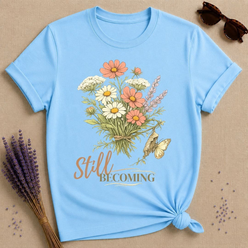 Still Becoming floral women's t-shirt