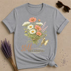 Still Becoming floral graphic tee for women