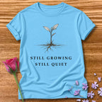 Still Growing Still Quiet — Botanical Seedling Minimalist in Sky