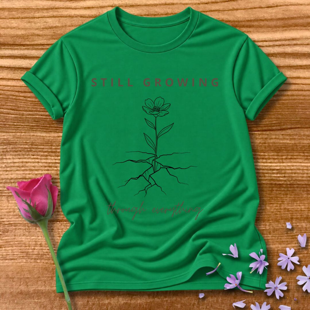 Still Growing Through Everything — Wildflower Resilience in Kelly Green