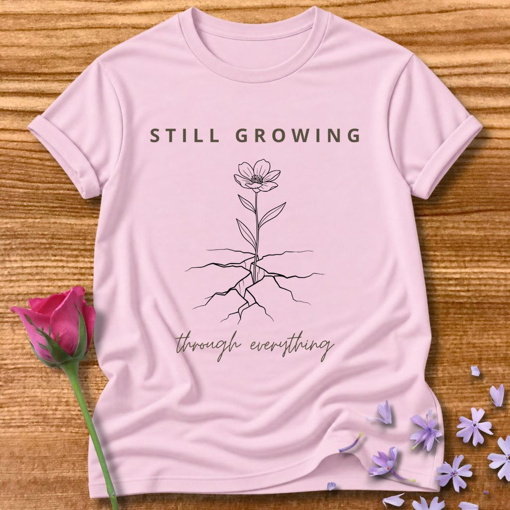 Still Growing Through Everything — Wildflower Resilience in Light Pink